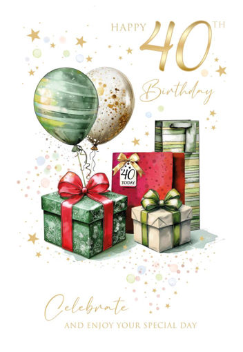 Picture of HAPPY 40TH BIRTHDAY CARD
